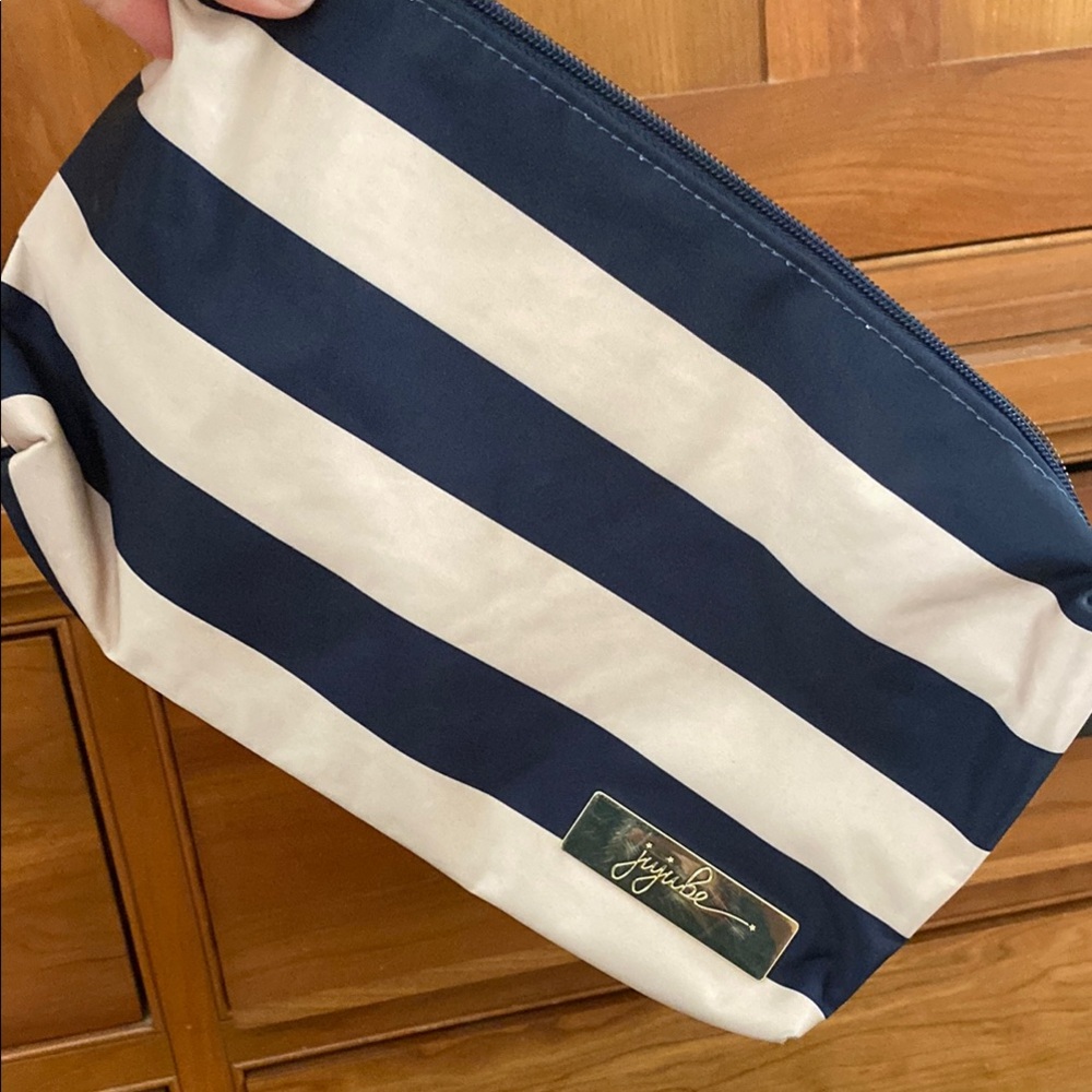 Ju-Ju-Be striped clutch makeup bag